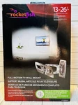 Rocketfish Full-motion Wall MOUNT-TVMFM01V2 For Most 13"-26" Tvs Silver. Fixed Price $16.99.