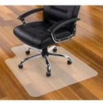 Office Chair Mat For Hardwood Floor 30 X 48'', Small Clear Easy Glide. Fixed Price $65.00.