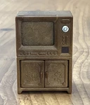 Calico Critters Sylvanian Dollhouse Brown Tv Stand With Doors Epoch. Fixed Price $6.95.