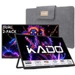 Portable Monitor 15.6 Fhd 1080P Usb Hdmi 2 Pack Kado K165W-FPX-DUAL. Fixed Price $209.99.