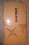 Ceiling Tv Mount, Hanging By Mountup MU0039 24" To 65" Screens. Fixed Price $44.00.
