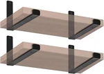 4 Pack - 11.25" X 6" 1.5" J Lip Shelf Brackets Rustic Farmhouse Iron Wal. Fixed Price $34.95.