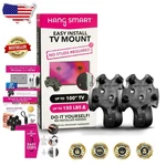 Hangsmart Tv Mount No-stud Patented Flex Nylon Black 150LB 100". Fixed Price $96.91.