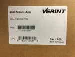 Verint Wall Mount Arm. WM-V6050FDW. Fixed Price $139.00.
