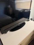 Samsung Black Flat Screen Tv With Matching Stand Included. Fixed Price $60.00.
