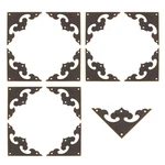 My Mironey 12PCS Brass Flat Bracket Antique Hardware Box Corners.... Fixed Price $11.62.