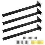 Luomorgo 4 Pcs 16" Floating Shelf Bracket Stainless Steel Inch, Black. Fixed Price $38.76.