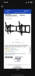Sanus Fixed Wall Mount For Most 46"" 95"" Flat-panel Tvs Black. Fixed Price $180.00.