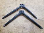 Pair Original Rca RNSMU6536-B Television Tv Feet Legs Base Stand, Black Aluminum. Fixed Price $39.95.