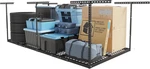 Fleximounts 4X8 Overhead Garage Storage Rack, Adjustable Organization System,. Fixed Price $172.66.