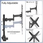 Vivo Ultra Wide Tv Desk Mount For Up To 55 Inch Screens, Articulating Arm. Fixed Price $79.99.