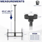 Vivo Extending Large Ceiling Tv Mount For 50 To 100 Inch Screens, 5.5FT Pole. Fixed Price $89.99.