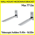 L-shaped Wall Mount Bracket Microwave Oven Shelf Stand Up To 35KG/77LBS Steel. Fixed Price $23.49.