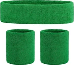 Set Sports Headband Wristband Terry Cloth. Fixed Price $11.79.