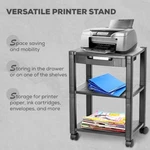 Halter LZ-308 Rolling Printer Cart With Wheels, Home Office Small Stand. Fixed Price $35.99.