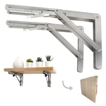Folding Shelf Brackets 14 Inch Heavy Duty,max Load: 550 Lb-stainless Steel Co.... Fixed Price $37.62.
