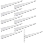 10 Pack Adjustable Shelf Brackets For Double Track System Closet Organization. Fixed Price $61.91.