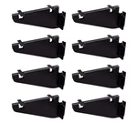 8 Pcs Track Fixed Shelf Brackets - Enclosed Trailer Shelving Black. Fixed Price $101.89.