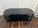 Avf Steel Glass Stand With Cable Management For Up To 55" In Black. Fixed Price $115.00.