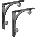 Southern Charm 10 In. Black Steel Heavy Duty Floating Shelf Bracket (2 Pack). Fixed Price $122.19.