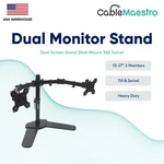 Dual Screen Monitor Desk Stand Bracket Adjustable Mount Tilt Swivel 17 21 24 27. Fixed Price $58.26.