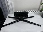 Black Tabletop Tv Stand Base Legs With Mounting. Fixed Price $45.00.