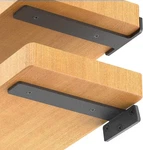 6 Pack Floating Shelf Brackets, 12 Heavy Duty Industrial Inch, Black. Fixed Price $33.68.