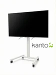 Kanto MKH65W Rolling Stand White Up Down + Portrait View. Fixed Price $42.70.