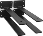 4 Pack - 10 Inch Black Hidden Shelf Bracket (1/5 Thicked) Iron Floating. Fixed Price $37.07.