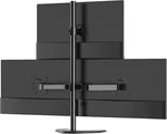 Adjustable Triple Monitor Stand For 3 Screens Up 27", 22 Lbs Per Arm, Black. Fixed Price $93.99.