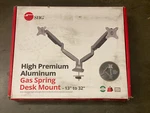 Siig Premium Aluminum Dual Monitor Gas Spring Mount 13-32" CE-MT2E12-S1. Fixed Price $195.00.
