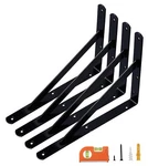 4-PACK 12 Inch Heavy Duty Shelf Brackets, Large Wall For Garage Storage. Fixed Price $25.35.