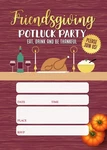 Thanksgiving Fill-in-the Holiday Invitations 25 Invites W/envelopes 5X7. Fixed Price $10.99.