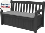 Keter Solana 70 Gallon Storage Bench Deck Box For Patio Furniture, Front Porch. Fixed Price $223.43.