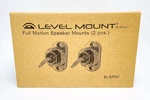 Level By Elexa Surround Sound Full Motion Speaker Mounts ELSPM2 191415. Fixed Price $19.95.