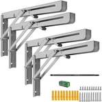 Mysit 16" Folding Shelf Brackets 4 Pcs, Max Load 550LB Heavy Duty Stainless S.... Fixed Price $44.63.