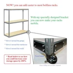 Mobilize Your Bolt Shelving With My Kit #1 Post 1" To 1.75" *made-in-usa*. Fixed Price $129.00.