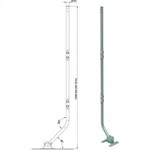 Universal Mounting Pole For Outdoor Antenna & Weather Station, Heavy-duty Alu.... Fixed Price $48.40.