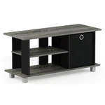 Furinno Wood Simplistic Tv Entertainment Center For Up To 32" Gray/black. Fixed Price $63.93.