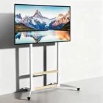 Heavy Duty Steel Rolling Tv Stand For 40"-100" Max Load 100KG Height Adjustable. Fixed Price $139.90.