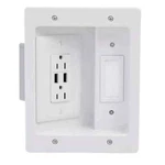 Legrand Behind, Hidden, In-wall Tv Power Kit Cable Management Usb. Fixed Price $33.75.