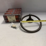 Towel Ring Platinum, Wall Mount, Ancient Treasures, Tidal Wave. Fixed Price $16.99.