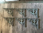 6 Cast Iron Boat Anchor Brackets Corbels Wall Shelf Nautical Green. Fixed Price $36.95.