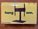 Hang Onn Swivel Tv Base Stand For 32" To 65" Up 35 Rotation Max 77 Lbs. Fixed Price $42.27.