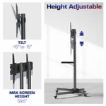 Vivo Mobile Tv Cart For 32" To 83" Lcd Led Plasma Flat Panel Stand W/wheels. Fixed Price $99.99.