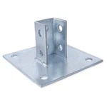 Post Base, 4 Holes Square Mount For 1-5/8 Single Strut Channel. Fixed Price $23.28.