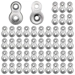 48 Pcs Figure Fastener 33.5MM X 2MM 15.5MM 20MM, Silver. Fixed Price $14.43.