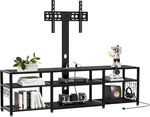 Tv Stand With Mount Power Outlet, Height Adjustable Entertainment Center. Fixed Price $225.99.