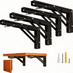 Luckin 10 Inch Folding Shelf Brackets Heavy Duty Collapsible Wall 4PCS. Fixed Price $27.99.