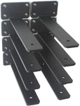 8 Pack - Black Hidden Shelf Bracket (1/5 Thicked) Inch,. Fixed Price $45.99.